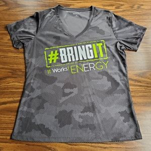 It Works! #BringIt Energy V-Neck Athletic Shirt
